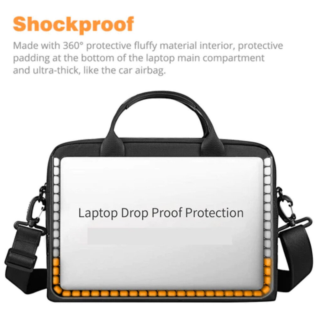 WiWU Alpha Laptop Bag for up to 16" Laptop, waterproof, black hinta ja tiedot | Tietokonelaukut | hobbyhall.fi