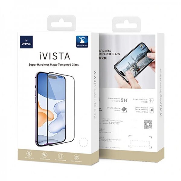 WiWU iVista iPhone 13/14 FullCover MATTE 5D hinta ja tiedot | Näytönsuojakalvot ja -lasit | hobbyhall.fi