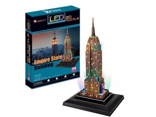 CUBICFUN 3D Palapeli LED Empire State Building hinta ja tiedot | CubicFun Lelut yli 3-vuotiaille lapsille | hobbyhall.fi