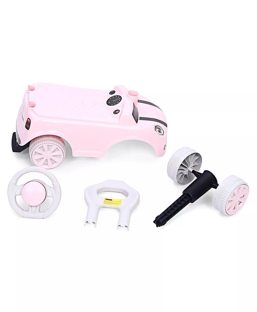 Mini Cooper lasten potkuauto, vaaleanpunainen hinta ja tiedot | Vauvan lelut | hobbyhall.fi