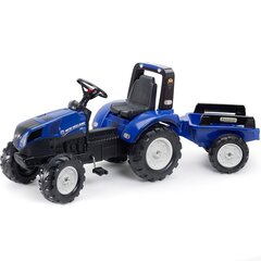 Minamatic-traktori perävaunulla - New Holland Large hinta ja tiedot | Poikien lelut | hobbyhall.fi