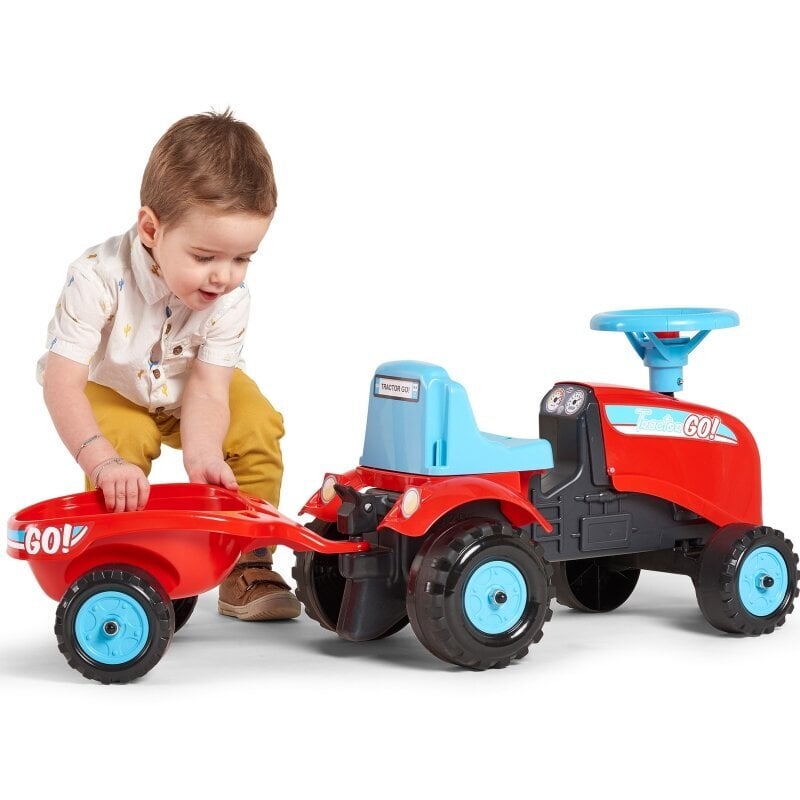 Falk Tractor Go, punainen hinta ja tiedot | Vauvan lelut | hobbyhall.fi