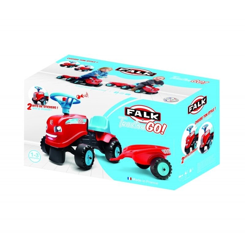 Falk Tractor Go, punainen hinta ja tiedot | Vauvan lelut | hobbyhall.fi