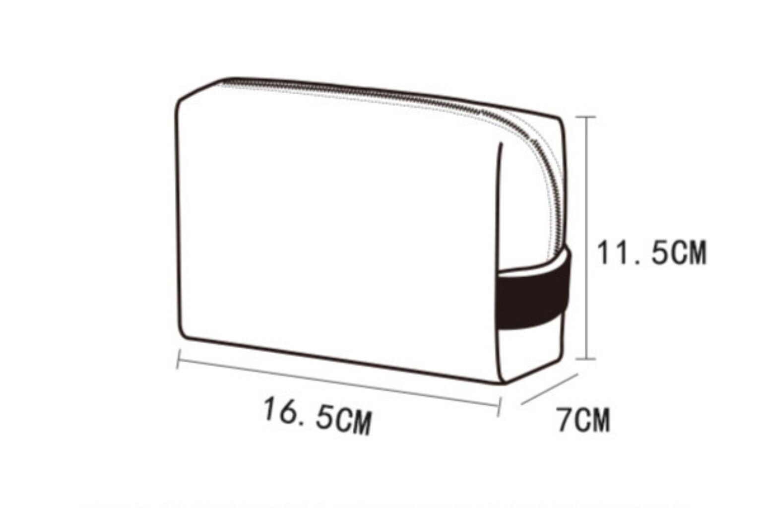 Kosmetiikkalaukku Duravire, 16,5 x 11,5 x 7 cm hinta ja tiedot | Kosmetiikkalaukut ja peilit | hobbyhall.fi