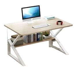 Tietokonepöytä hyllyllä eCarla, 100x60cm hinta ja tiedot | Tietokonepöydät ja työpöydät | hobbyhall.fi