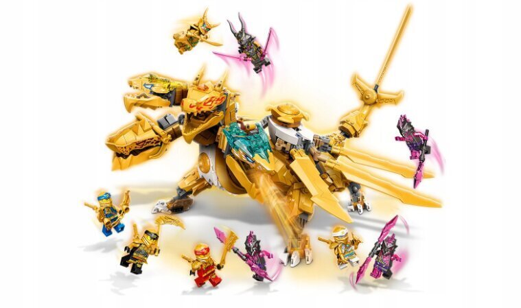 71774 LEGO Ninjago Lloyd's Gold Ultra Dragon ja Pehmotyynykissa hinta ja tiedot | LEGOT ja rakennuslelut | hobbyhall.fi