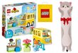 10988 LEGO® Duplo Bussimatkapalikasetti ja kissan pehmotyyny hinta ja tiedot | LEGOT ja rakennuslelut | hobbyhall.fi