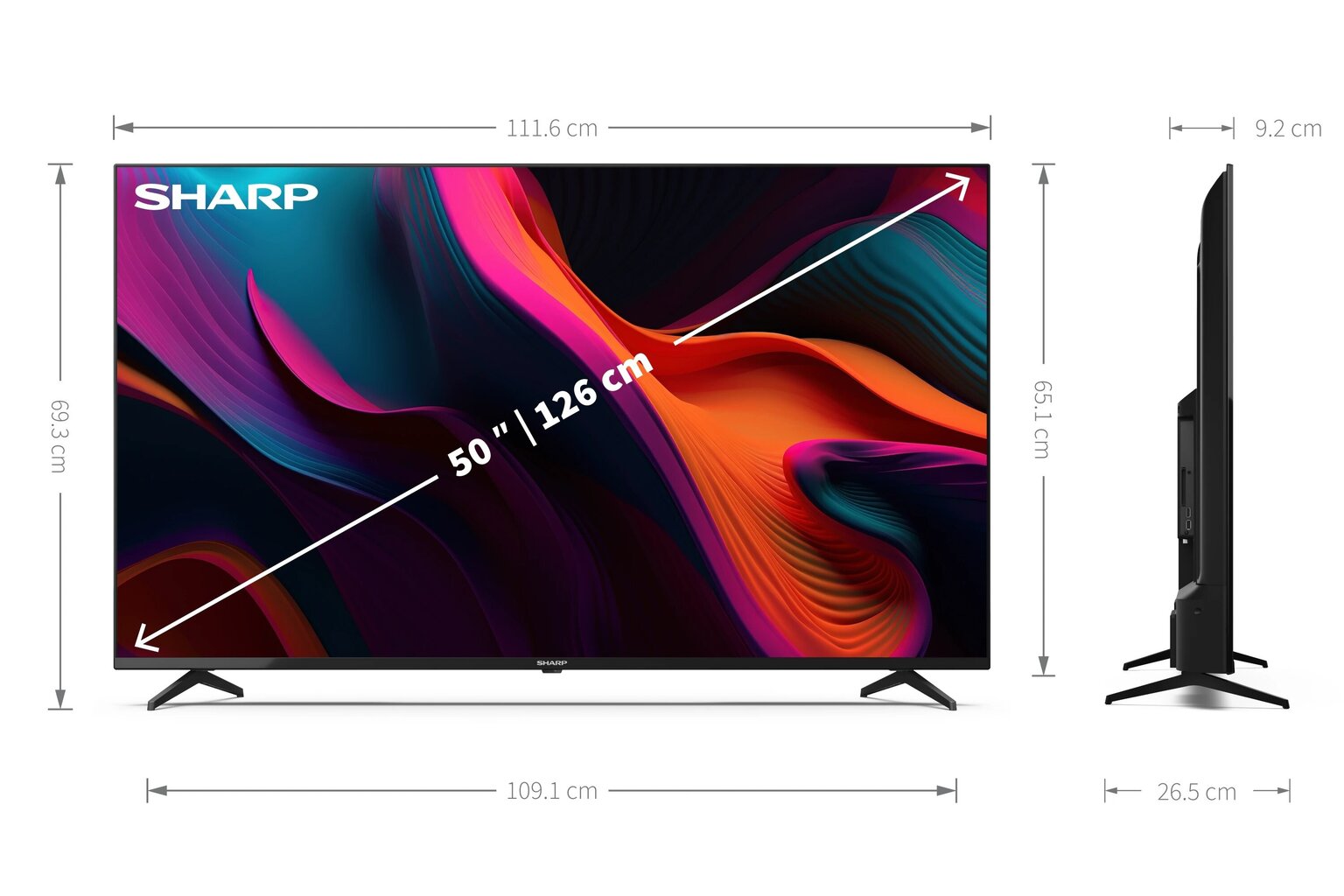 Sharp 50GL4260E hinta ja tiedot | Televisiot | hobbyhall.fi
