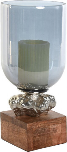 Kynttilänjalka DKD Home Decor 16,5 x 16,5 x 38,5 cm Kristalli Alumiini hinta ja tiedot | Kynttilät ja kynttilänjalat | hobbyhall.fi
