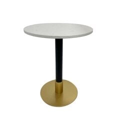 Sivupöytä DKD Home Decor Metalli Valkoinen Marmori 50 x 50 x 61 cm hinta ja tiedot | Sohvapöydät | hobbyhall.fi