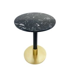 Sivupöytä DKD Home Decor 45 x 45 x 51 cm Musta Metalli Marmori hinta ja tiedot | Sohvapöydät | hobbyhall.fi