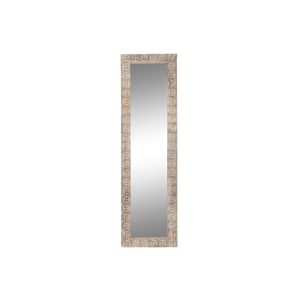 Seinäpeili DKD Home Decor 44 x 3 x 150 cm Kristalli Ruskea Valkoinen Mangopuu Intialainen mies Puu MDF Riisuttu hinta ja tiedot | Peilit | hobbyhall.fi