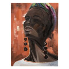 Kangas 90 x 2,8 x 120 cm Afrikkalainen nainen hinta ja tiedot | Taulut | hobbyhall.fi