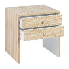 Sivupöytä 56 x 46 x 58 cm Beige Bambu Puu MDF hinta ja tiedot | Bigbuy Home Makuuhuone | hobbyhall.fi
