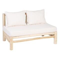 2-paikkainen sohva AKAR 131 x 80 x 77,5 cm tiikki hinta ja tiedot | Bigbuy Home Puutarha- ja terassikalusteet | hobbyhall.fi