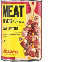 Josera Meatlovers Menu su jautiena ir bulvėmis, 6x400 g hinta ja tiedot | Koiran märkäruoka | hobbyhall.fi