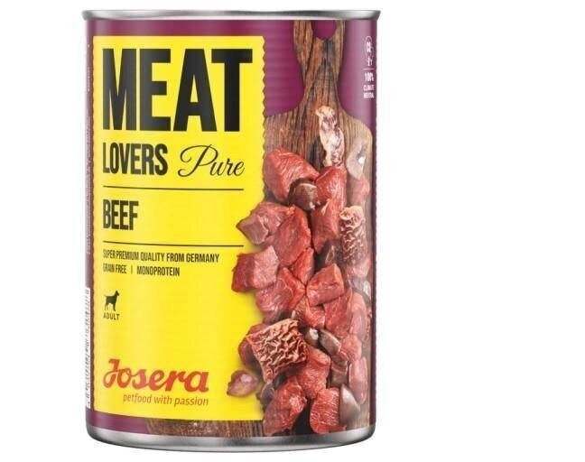 Josera Meatlovers Pure su jautiena, 6x800 g hinta ja tiedot | Koiran märkäruoka | hobbyhall.fi