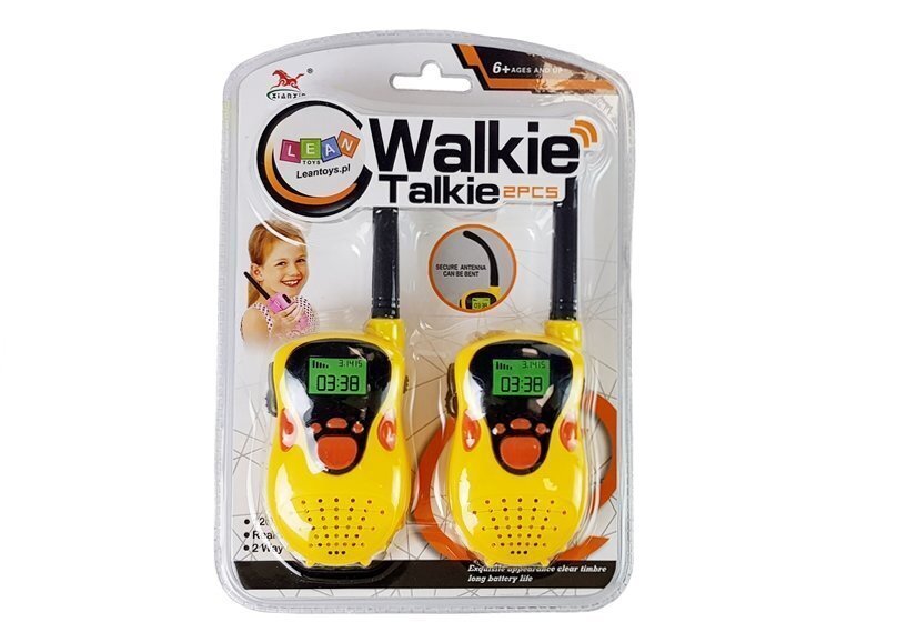 Walkie Talkie Lasten Walkie Talkie, keltainen hinta ja tiedot | Poikien lelut | hobbyhall.fi