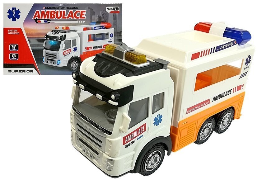 Ambulanssi ääni- ja valoefekteineen hinta ja tiedot | Poikien lelut | hobbyhall.fi