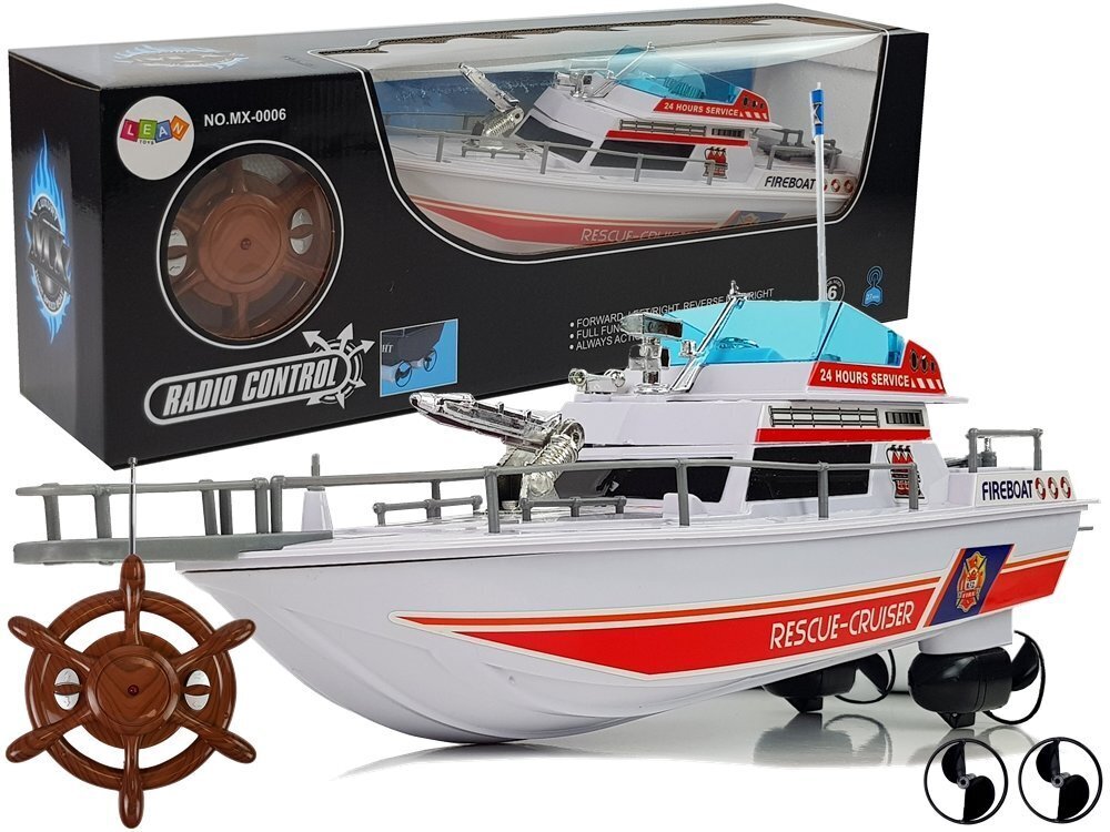 Kauko-ohjattava pelastusalus Rescue Cruiser hinta ja tiedot | Poikien lelut | hobbyhall.fi