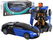 Bugatti 2in1 robottiauto, sininen hinta ja tiedot | Poikien lelut | hobbyhall.fi