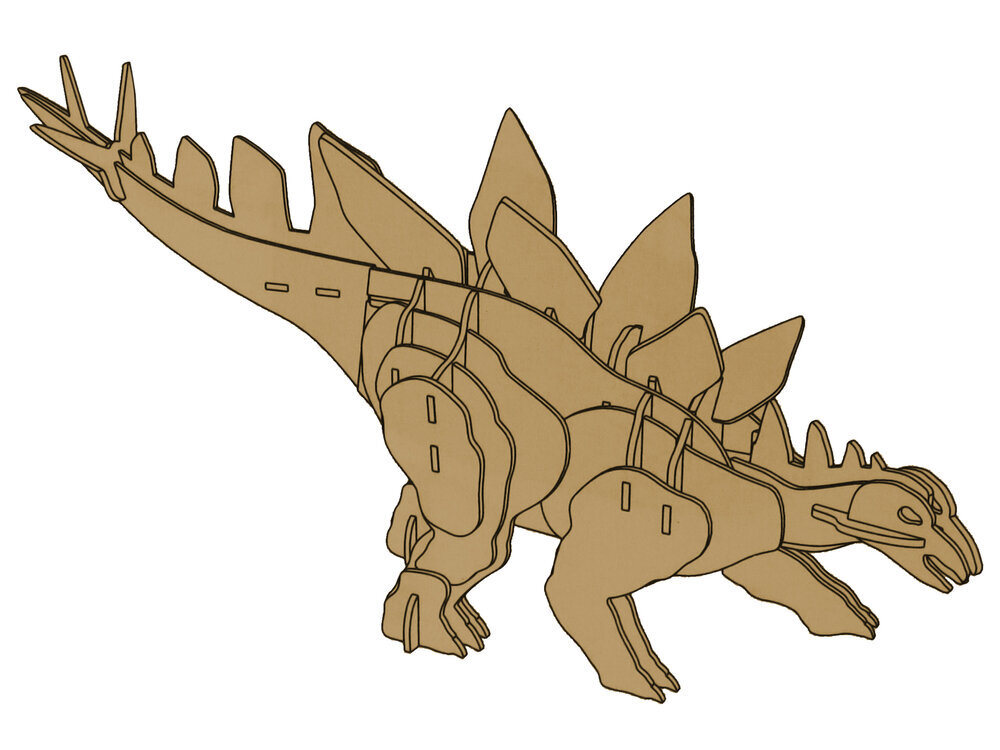 Puinen 3D-palapeli, Stegosaurus, 41 palaa hinta ja tiedot | Palapelit | hobbyhall.fi