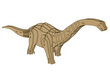 Puinen 3D-palapeli, Brontosaurus, 38 palaa hinta ja tiedot | Palapelit | hobbyhall.fi