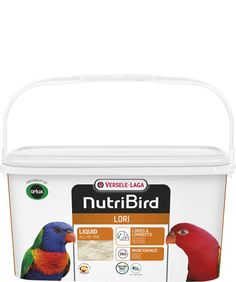 Maistas papūgoms Versele Laga NutriBird Lori, 3 kg hinta ja tiedot | Lintujen ruokinta | hobbyhall.fi