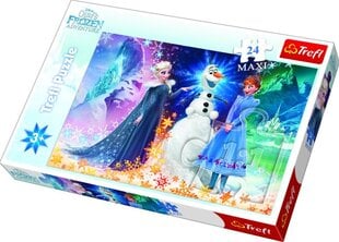 TREFL FROZEN Suuri Palapeli Frozen, Huurteinen Seikkailu, 24 palaa hinta ja tiedot | Palapelit | hobbyhall.fi