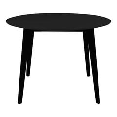 Ruokapöytä, halkaisija 75x105 cm, musta hinta ja tiedot | Ruokapöydät | hobbyhall.fi