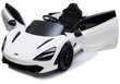 McLaren 720S yksipaikkainen sähköauto lapsille, valkoinen hinta ja tiedot | Lasten sähköautot | hobbyhall.fi