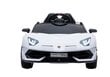 Lamborghini Aventador sähköauto lapsille, valkoinen hinta ja tiedot | Lasten sähköautot | hobbyhall.fi