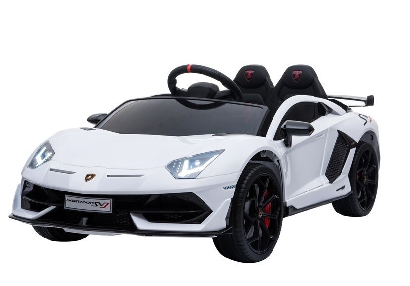 Lamborghini Aventador sähköauto lapsille, valkoinen hinta ja tiedot | Lasten sähköautot | hobbyhall.fi
