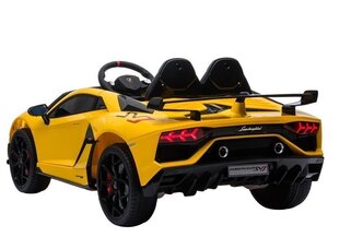 Lamborghini Aventador, yksipaikkainen sähköauto lapsille, keltainen hinta ja tiedot | Lasten sähköautot | hobbyhall.fi