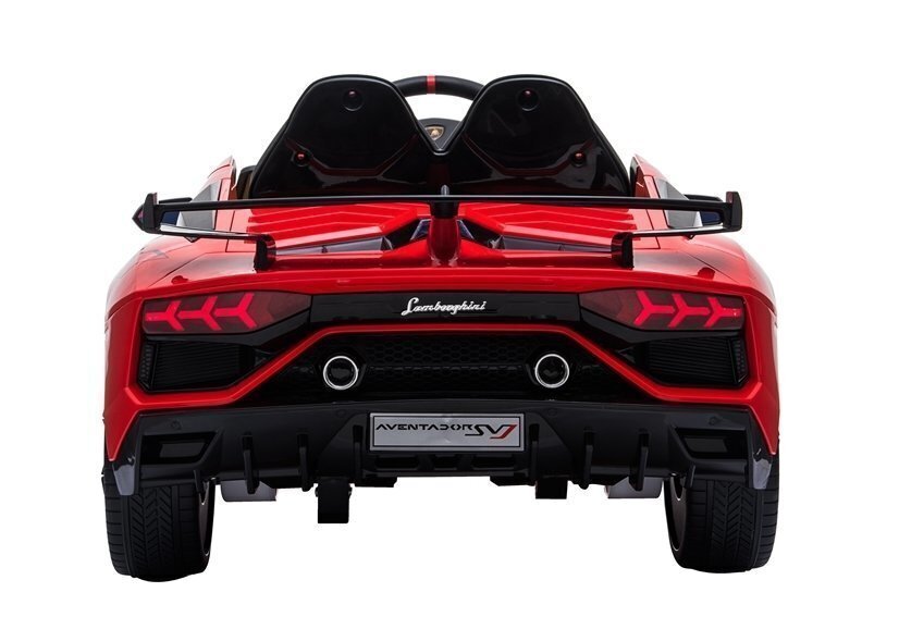 Lamborghini Aventador, yksipaikkainen sähköauto lapsille, punainen hinta ja tiedot | Lasten sähköautot | hobbyhall.fi