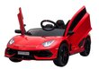 Lamborghini Aventador, yksipaikkainen sähköauto lapsille, punainen hinta ja tiedot | Lasten sähköautot | hobbyhall.fi