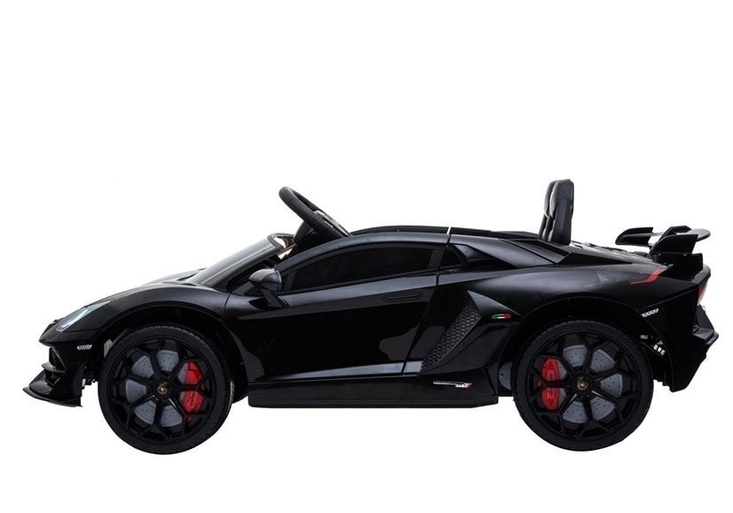 Lamborghini Aventador, yksipaikkainen sähköauto lapsille, musta hinta ja tiedot | Lasten sähköautot | hobbyhall.fi