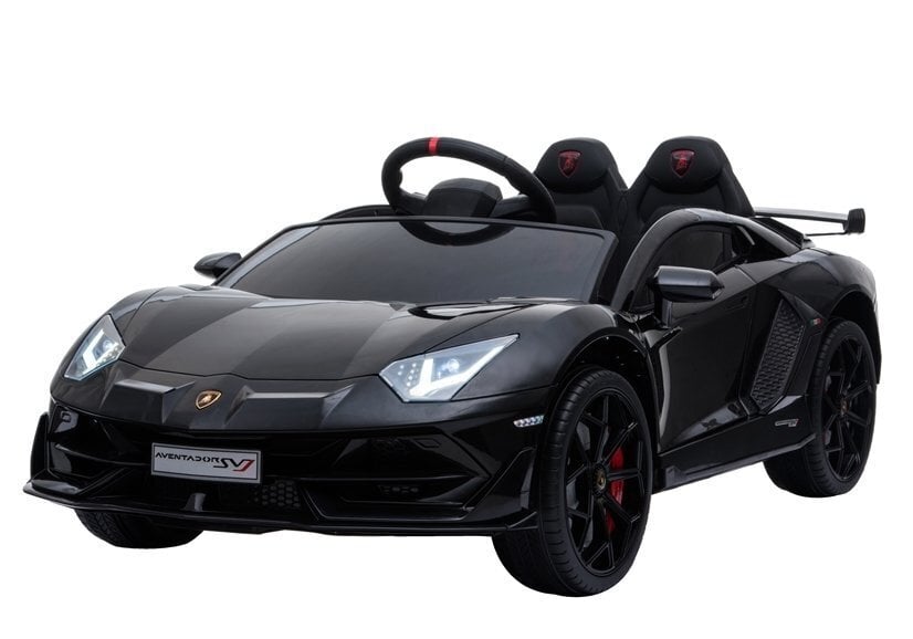 Lamborghini Aventador, yksipaikkainen sähköauto lapsille, musta hinta ja tiedot | Lasten sähköautot | hobbyhall.fi