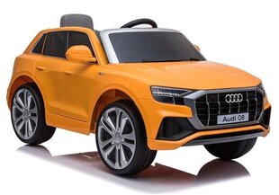 Audi Q8 yksipaikkainen sähköauto lapsille, keltaiseksi lakattu hinta ja tiedot | Lasten sähköautot | hobbyhall.fi