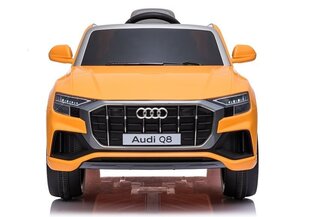Audi Q8 yksipaikkainen sähköauto lapsille, keltaiseksi lakattu hinta ja tiedot | Lasten sähköautot | hobbyhall.fi