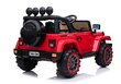 Lasten yksipaikkainen sähköauto Jeep 4x4, punainen hinta ja tiedot | Lasten sähköautot | hobbyhall.fi