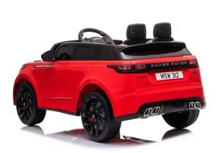 Range Rover yksipaikkainen sähköauto lapsille, lakattu punainen hinta ja tiedot | Lasten sähköautot | hobbyhall.fi