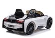 BMW I8, yksipaikkainen sähköauto lapsille, valkoinen hinta ja tiedot | Lasten sähköautot | hobbyhall.fi