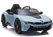 BMW I8, yksipaikkainen sähköauto lapsille, sininen hinta ja tiedot | Lasten sähköautot | hobbyhall.fi