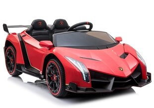 Lamborghini Veneno MP4 sähköauto lapsille, punainen hinta ja tiedot | Lasten sähköautot | hobbyhall.fi