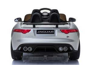 Jaguar F-Type sähkökäyttöinen yksipaikkainen, hopea hinta ja tiedot | Lasten sähköautot | hobbyhall.fi