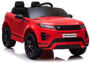 Range Rover Evoque yksipaikkainen sähköauto lapsille, punainen hinta ja tiedot | Lasten sähköautot | hobbyhall.fi