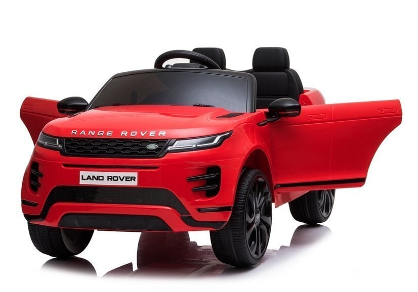 Range Rover Evoque yksipaikkainen sähköauto lapsille, punainen hinta ja tiedot | Lasten sähköautot | hobbyhall.fi