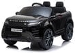 Range Rover Evoque yksipaikkainen sähköauto lapsille, musta hinta ja tiedot | Lasten sähköautot | hobbyhall.fi