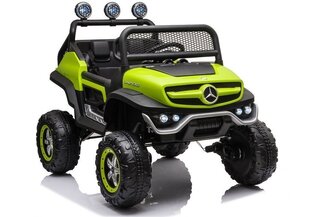 Mercedes Unimog S, yksipaikkainen sähköauto lapsille, vihreä hinta ja tiedot | Lasten sähköautot | hobbyhall.fi